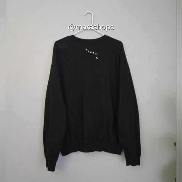 Clare V. Oversized Ciao Sweatshirt Black - Picture 5 of 7